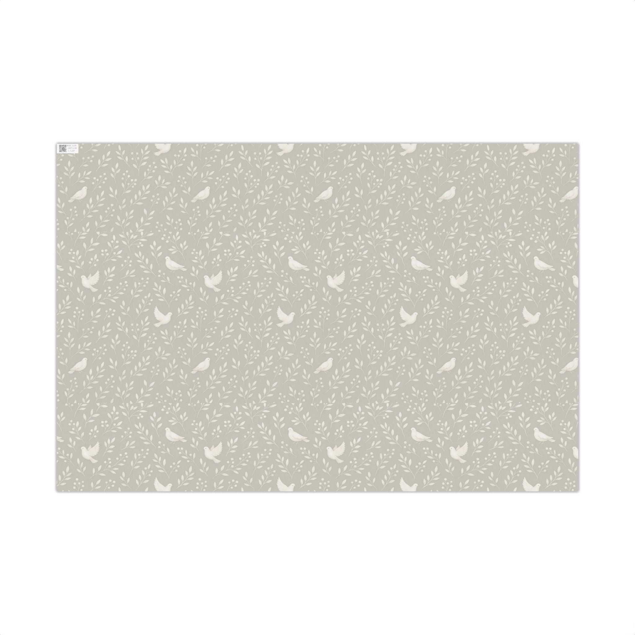 Gift Wrap Papers - Elegant Gray with Birds