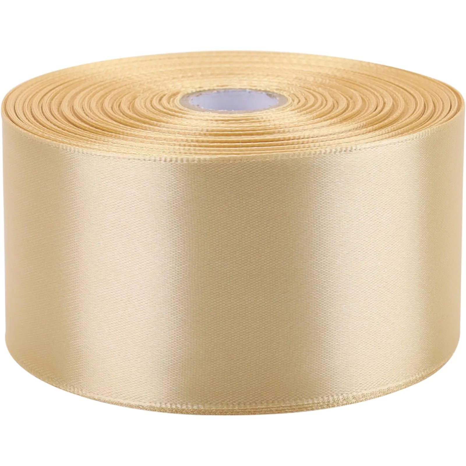 Champagne Gold Satin Ribbon – 2″ × 50 Yards (Luxury Gift Wrap Ribbon)