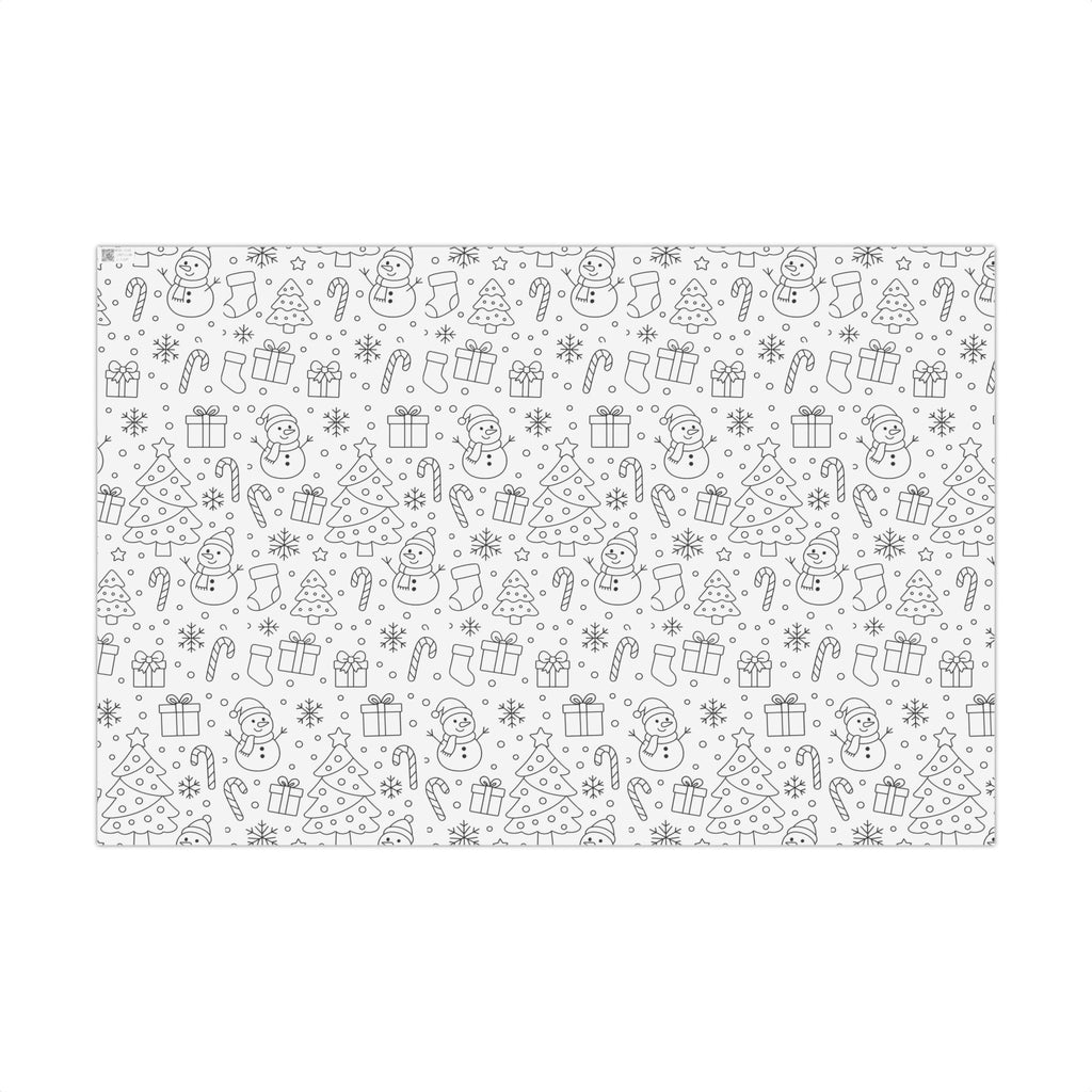Wrapping Paper - Christmas themed coloring wrapping paper