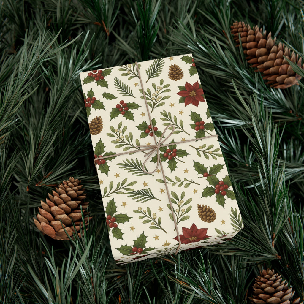 Festive Gift Wrap Papers, Holiday Wrapping Paper, Christmas Gift Wrap, Eco-Friendly Wrapping Sheets, Decorative Wrap for Gifts
