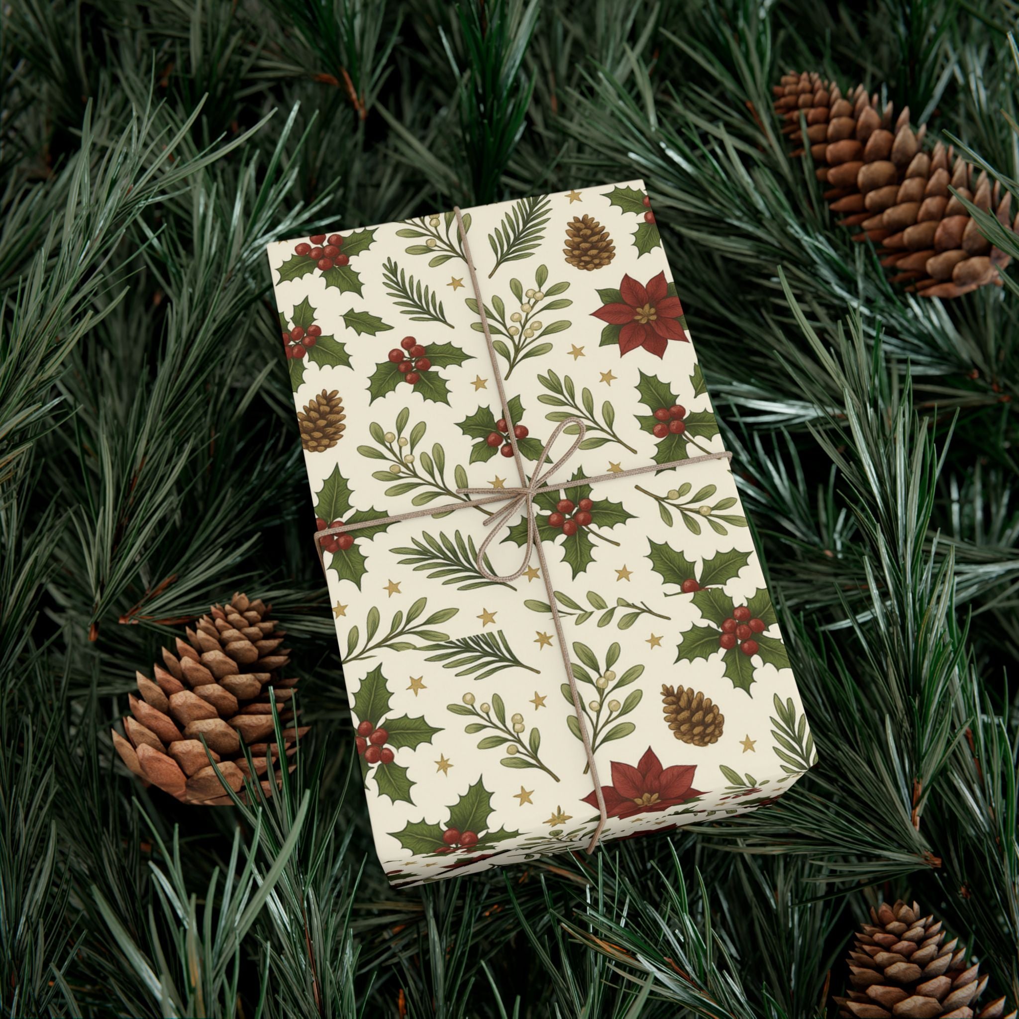 Festive Gift Wrap Papers, Holiday Wrapping Paper, Christmas Gift Wrap, Eco-Friendly Wrapping Sheets, Decorative Wrap for Gifts