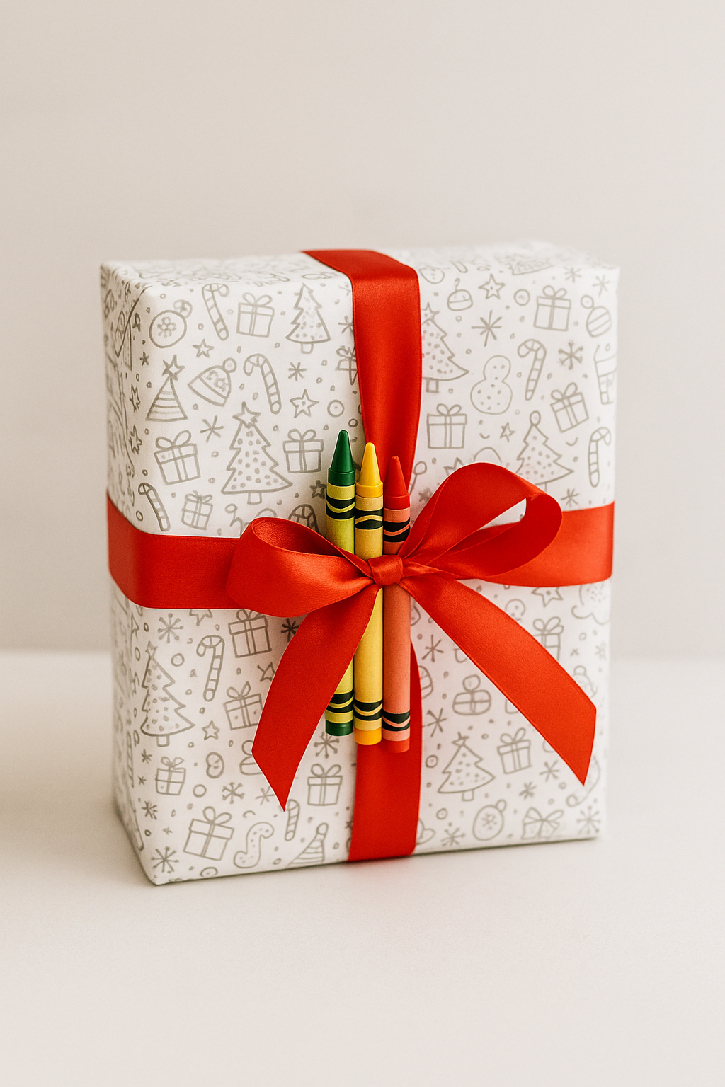 Wrapping Paper - Christmas themed coloring wrapping paper