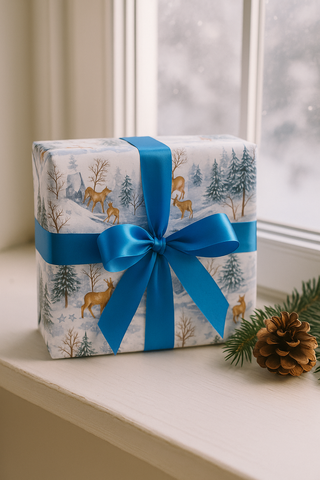 Watercolor Winter Forest