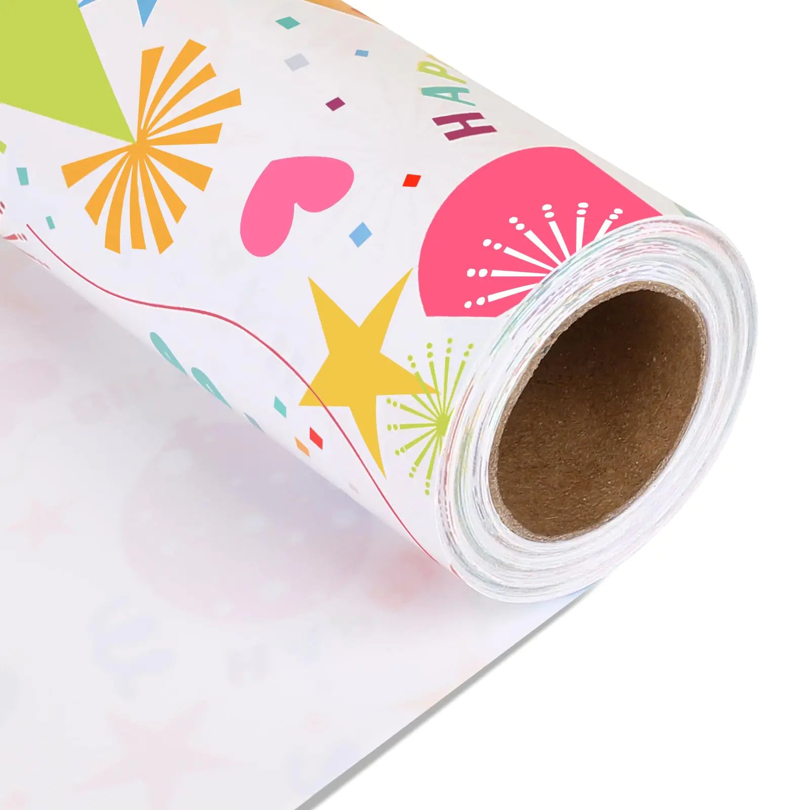 Birthday Celebration Wrap Roll – 17″ × 32.8′ (Vibrant Design)