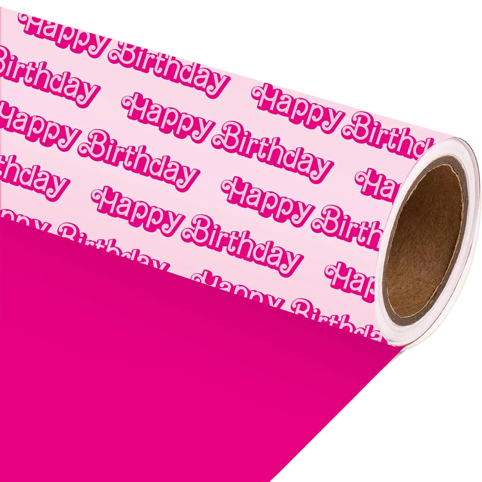 Y2K Pink “Happy Birthday” Mini Roll – 17″ × 32.8′ (Jarthenaamcs Design)