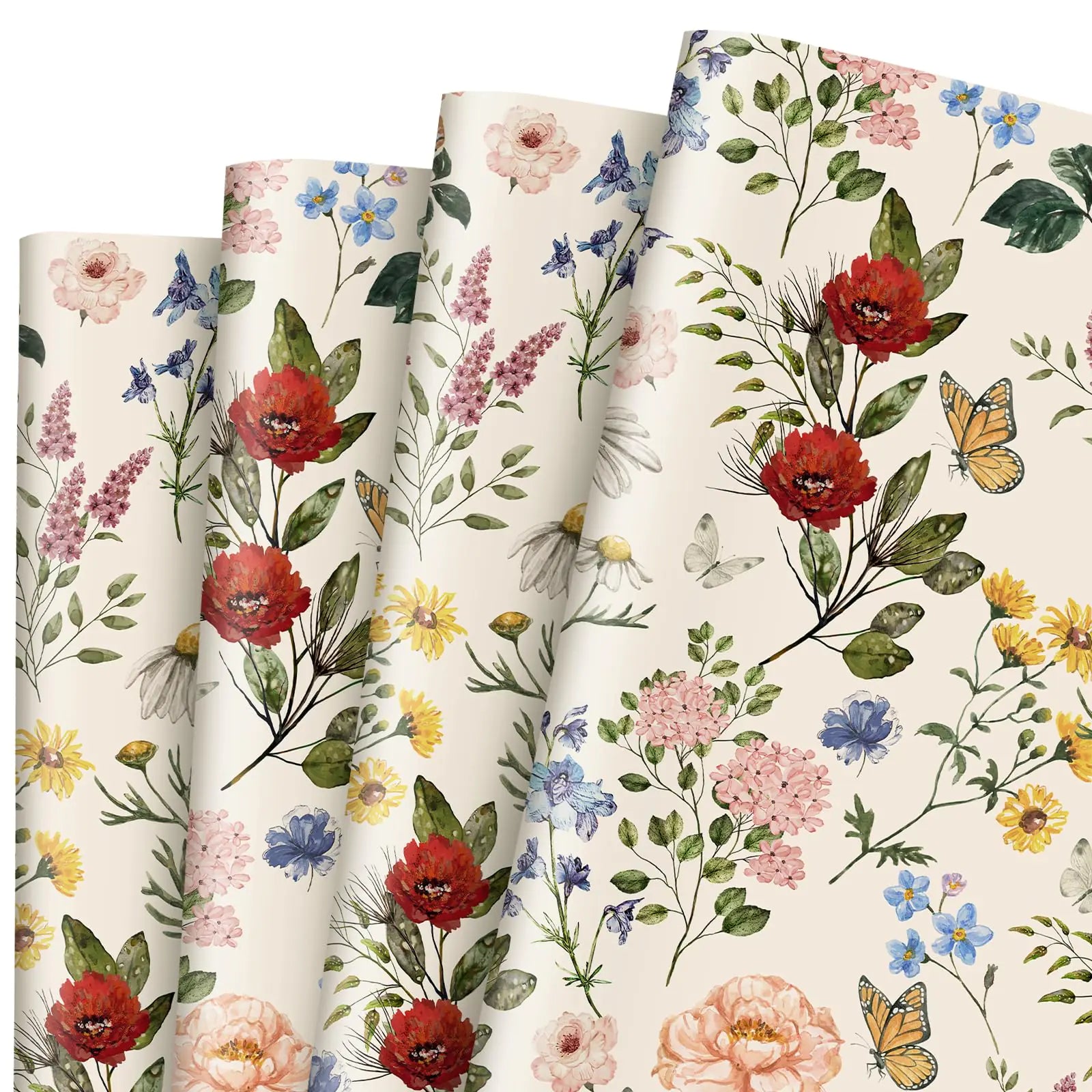 Floral Elegance Sheet Set – 6 Designer Sheets (19.7″ × 27.6″ / 50 × 70 cm)