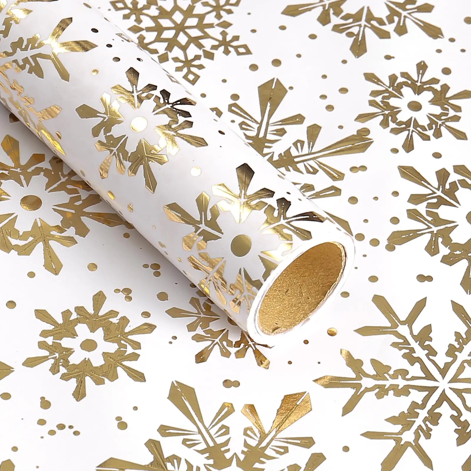 Gold Foil Snowflake Mini Roll – Christmas Inspiration (17″ × 16.5′)